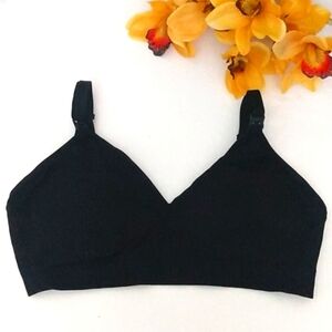 BLACK ADJUSTABLE SUPPORT COMFORT STRETCH SPORTS BRA SIZE XL NWOT